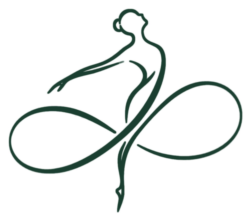 Logo INFINORIA : une gymnaste dans un symbole infini
